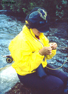 Kleinkauf has inrroduced countless women to flyfishing Photo courtesy Kleinkauf