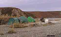 Portable electric fences powered by batteries can protect property and campers from bears Photo by Bill Nichols