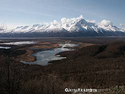 The Knik River with Pioneer Peak Photo Courtesy Jerry Richardson