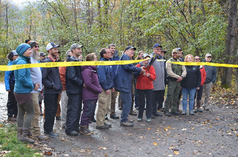 Eklutna Lake parking amp trails ribbon cutting Alaska State Parks