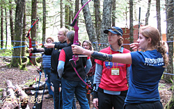 BOW instructor Kelly Mansfield teaches an archery class Photo by Patti Harper