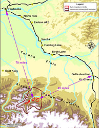 The prescribed burn area