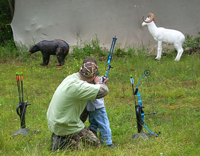 An archery activity at Potter Marsh Discovery Day The annual event has been cancelled for 2020