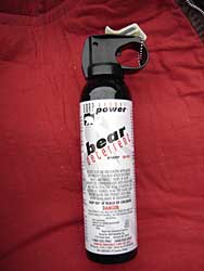 Approved bear spray contains capsaicin a chemical derived from cayenne peppers that temporarily disables bears or people without typically causing permanent harm In contrast wasp spray is a poison that would likely be harmful to both people and bears