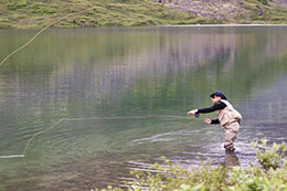 Fly fishing at Symphony Lake Ken Marsh photo