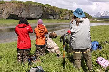 Visitors at McNeil River
