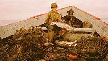 Joe Redington Jr commercial fishing Cook Inlet 1950rsquos Joe Redington Sr Family Collection Anchorage Museum B2006023