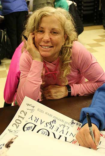 DeeDee Jonrowe at the 2012 Iditarod Musherrsquos Signing in Nome Alaska