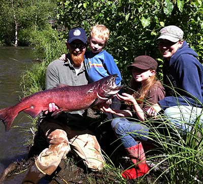 Author Ryan Ragan and his fishing family