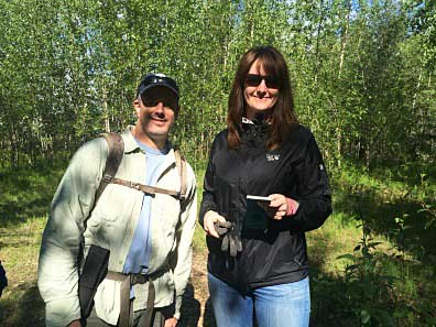Mike Taras and Kelsie HuyerDougherty a Fairbanks intern who took on  writing and designing the divisionrsquos magazine for kids emAlaskarsquos Wild Wonders Wetland editionem