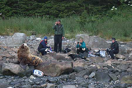 Capture crew watches SSL 761 leave the beach Photographer John Skinner