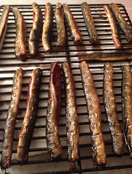 Smoked lamprey Photo by Sean Larson