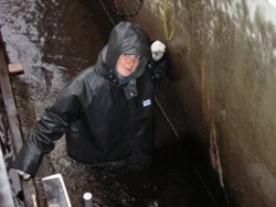 Student intern Ramona Baker