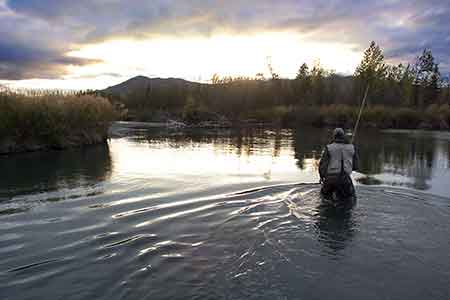 Fishing Skilak Lake on the Kenai in September Photo by Ken Marsh