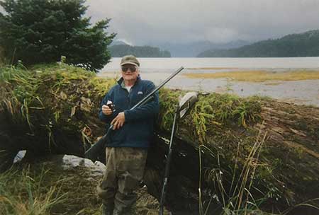 Paul duck hunting on the Stikine River flats
