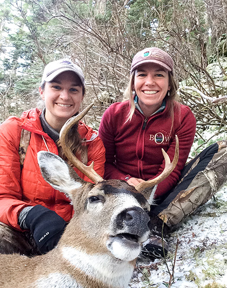 Stephanie Sell left and the author