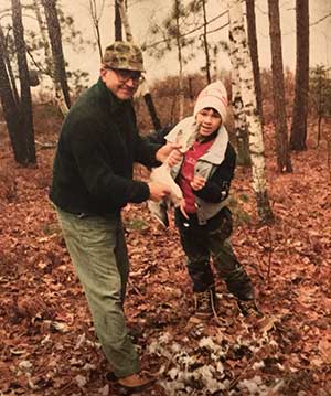 Author Rick Merizon and his dad 1984