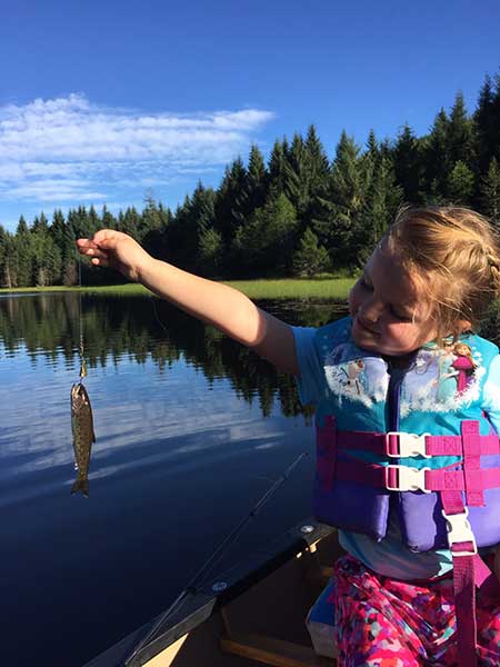 No matter the size catching a cutthroat trout makes for a lifetime of memories for both daughter and dad