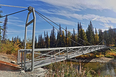 New Byers Lake Trail bridge