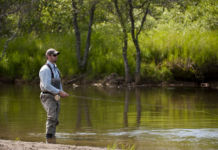 Fly fisherman Dom Watts Photo by Mark Emery used with permission