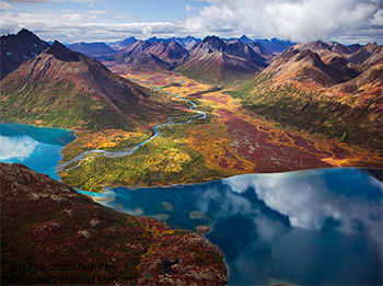 Aerial image of WoodTikchik State Park in western Alaska showing an example of the complexity of large sockeyeproducing systems