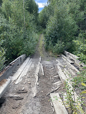 The old Fortune Creek bridge
