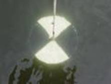 Figure 4 Measuring the turbidity in a lake with a Secchi disc