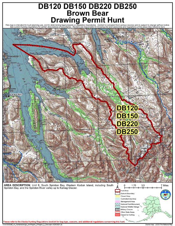 Map of brbear hunt number db120