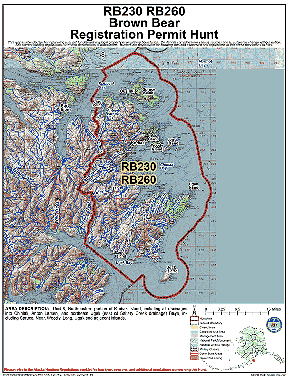 Map of brbear hunt number rb230