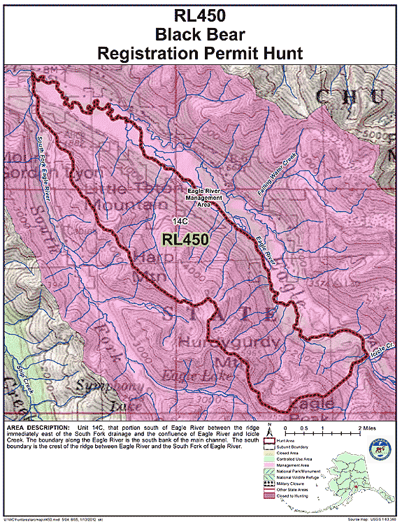 Map of blbear hunt number rl450