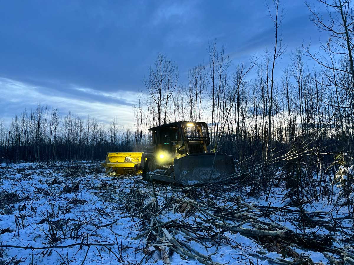 Mechanical Treatment with bulldozer - Alaska Department of Fish and Game (ADFG)
