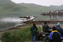 A vintage Grumman Goose serves Akutan residents