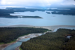 Aerial view of Ankau Estuary