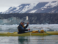 Dont approach the face of the glacier it may calve and be wary of icebergs they may tip or break apart